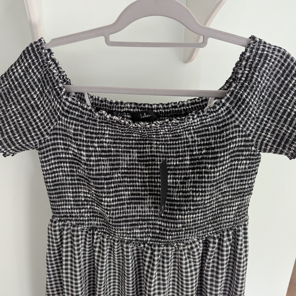 Lulu's Black and White Maxi Dress
